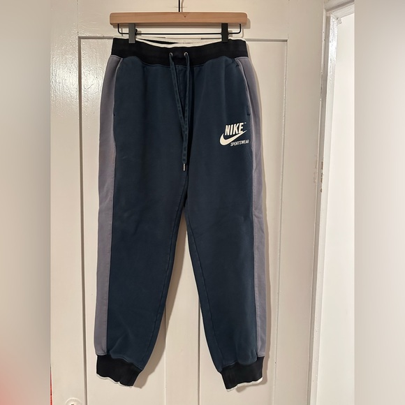 Nike Sportswear Jogger Sweatpants Men’s Medium Navy Blue/Gray - Picture 1 of 5